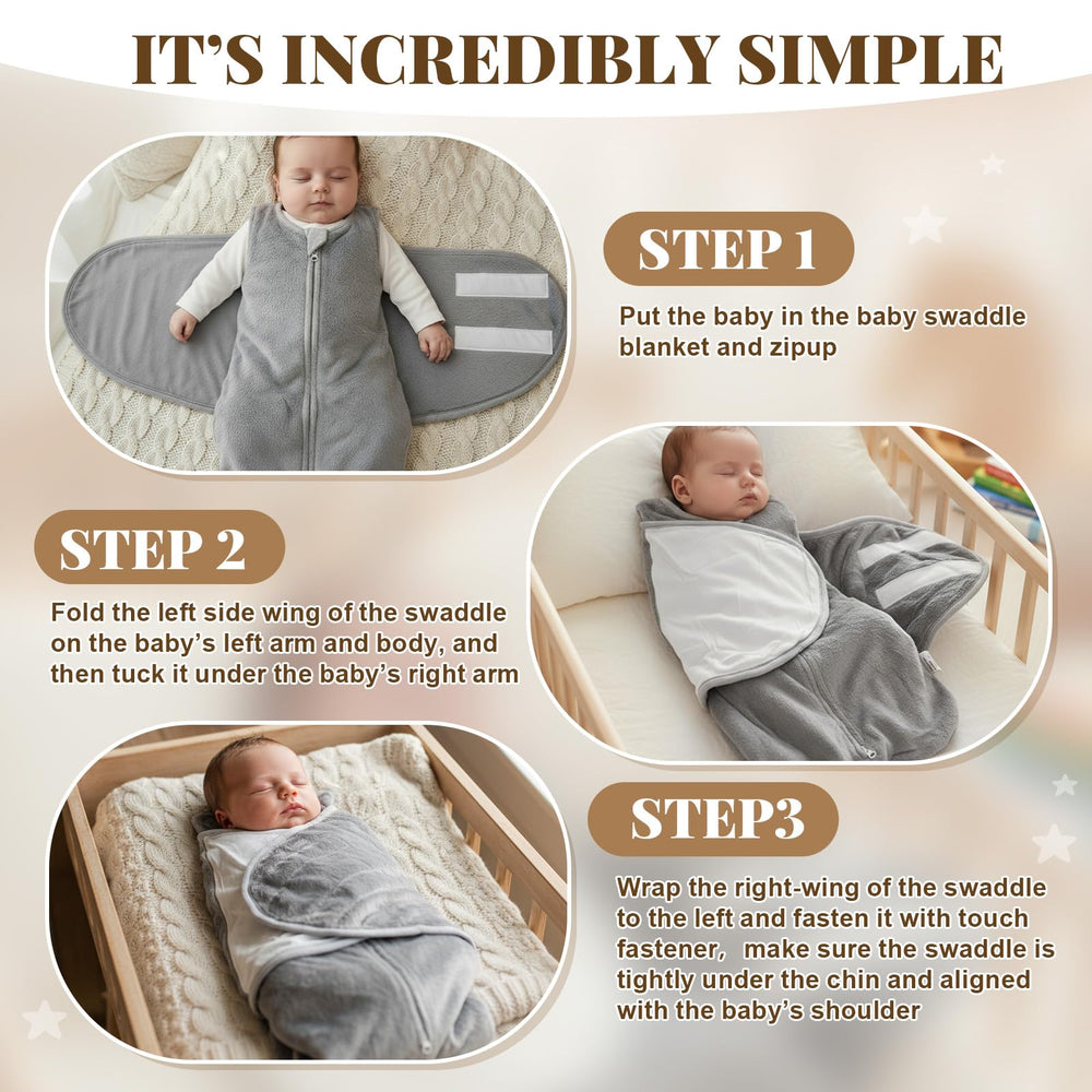 Mindsoft golden mink gray swaddle fabric with plush velvet for cozy warmth.
