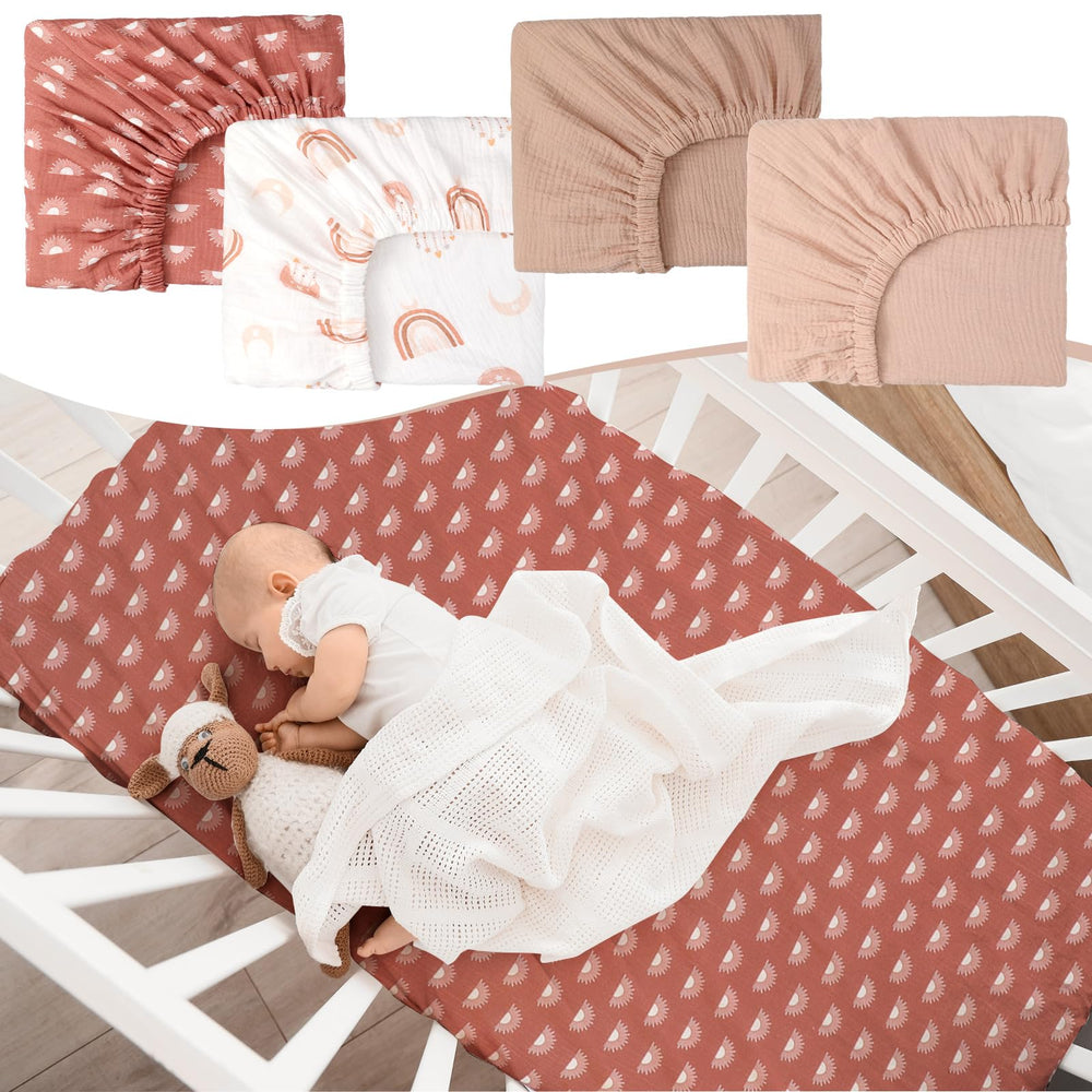 Mindsoft pale pink colorway close-up for neutral gender-friendly nursery