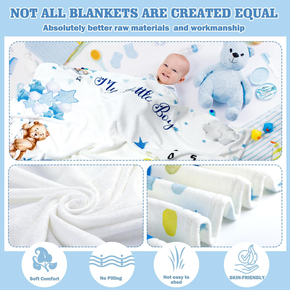 Mindsoft flannel blanket offers soft, warm comfort during newborn shoots.