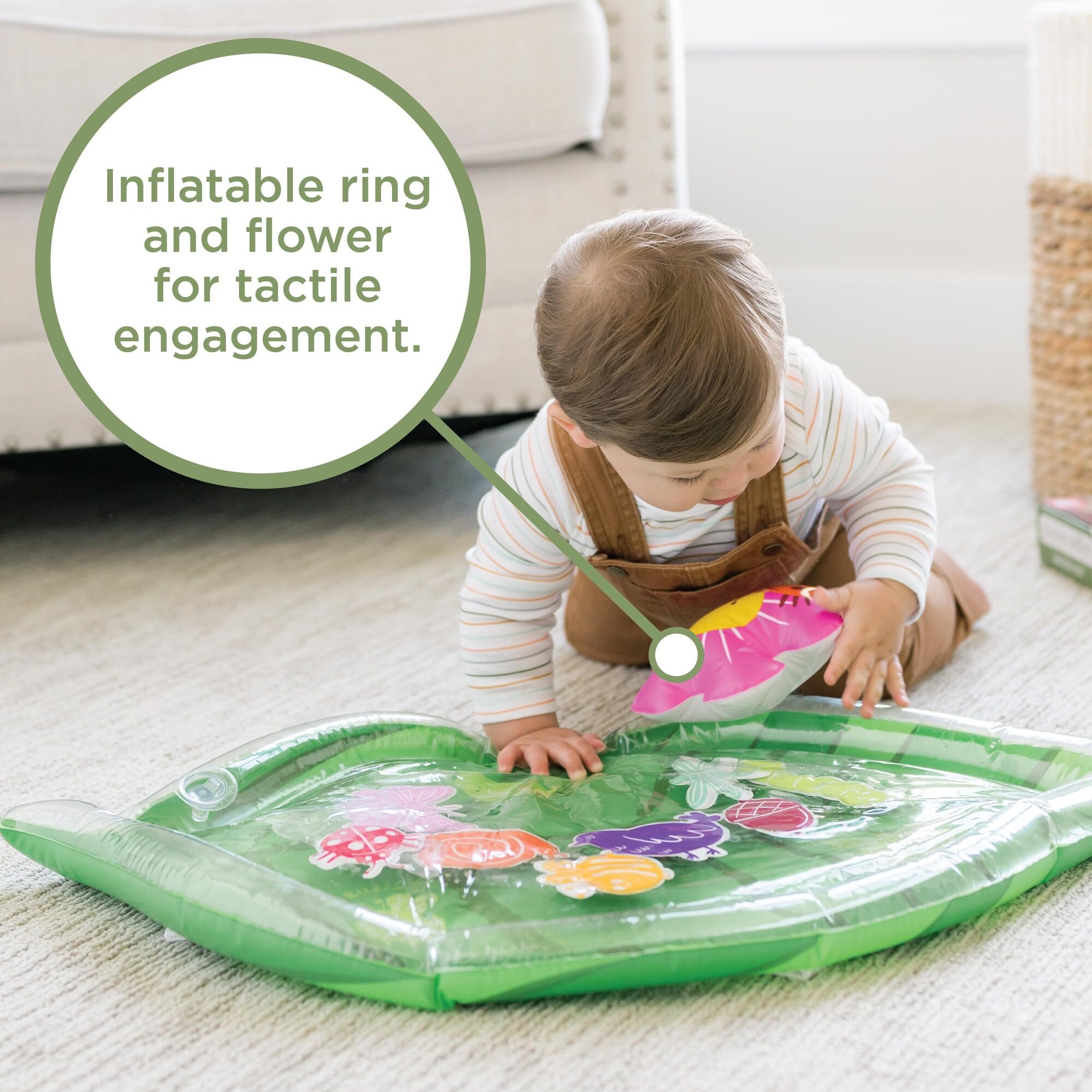 MindWare Sensory Sprouts inflatable water play surface for infants six months and up