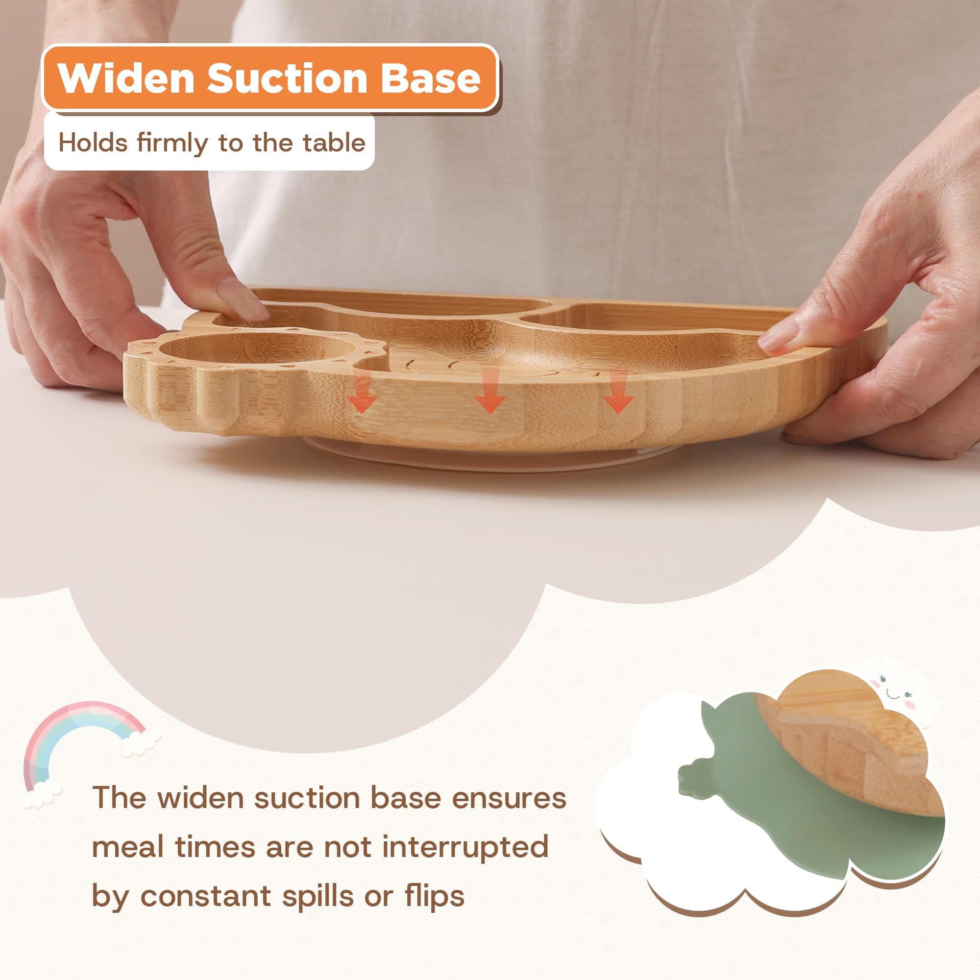 MingHoYo quick-release suction tab eases removal for safer cleaning.