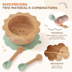 MingHoYo silicone fork with sun handle gentle on gums and easy for little hands.