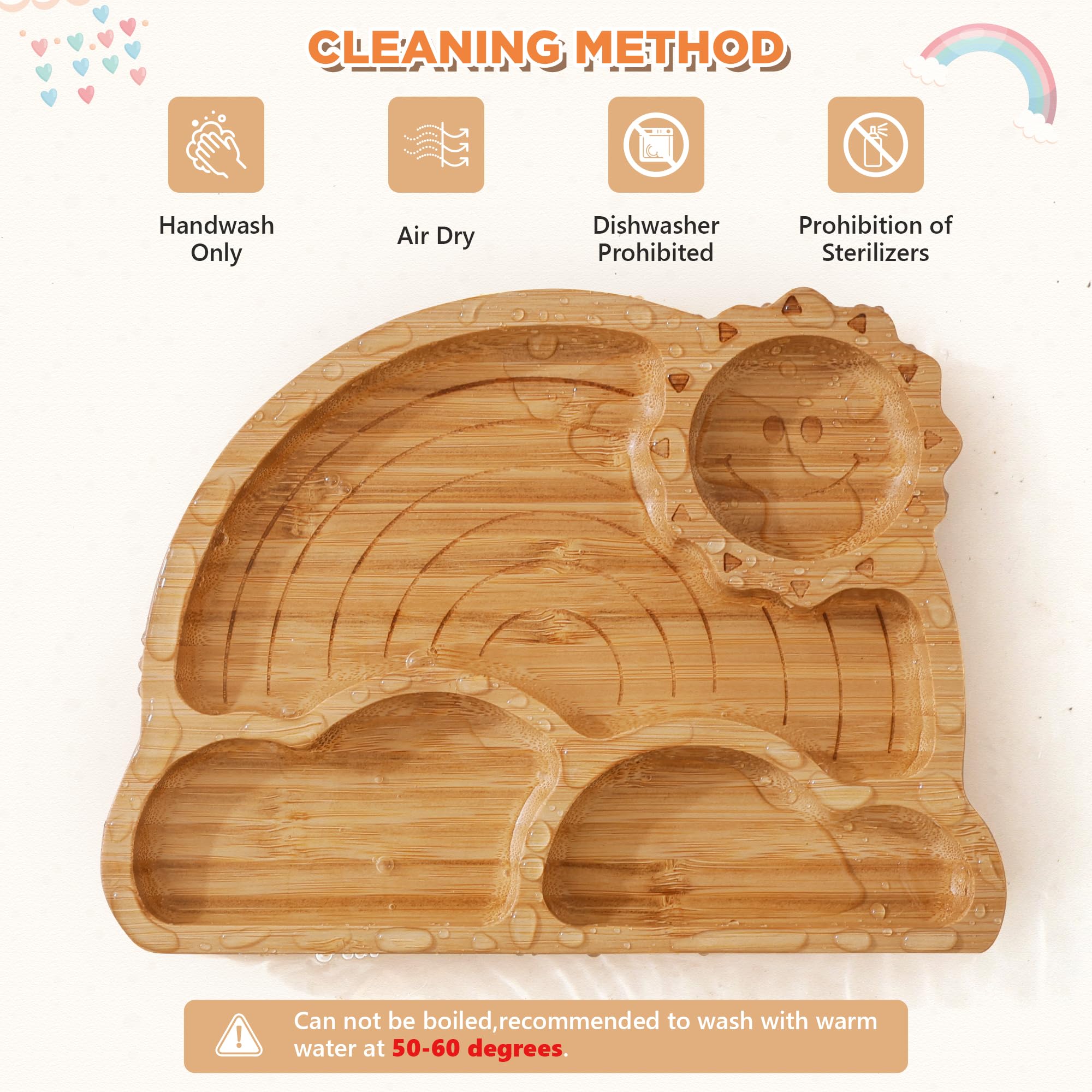MingHoYo silicone spoon with sun handle promotes confident self-feeding and safety.