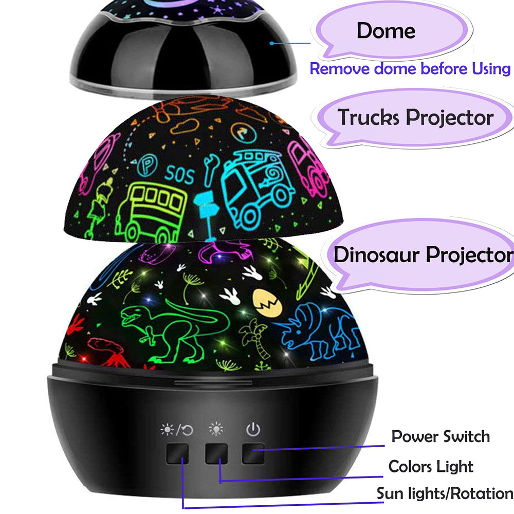 MINGKIDS night light supports battery or USB charging for easy setup.