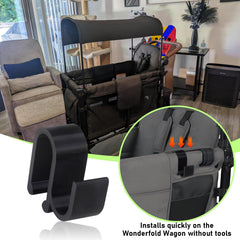 MingQiEven hook with tool-free installation for effortless wagon setup