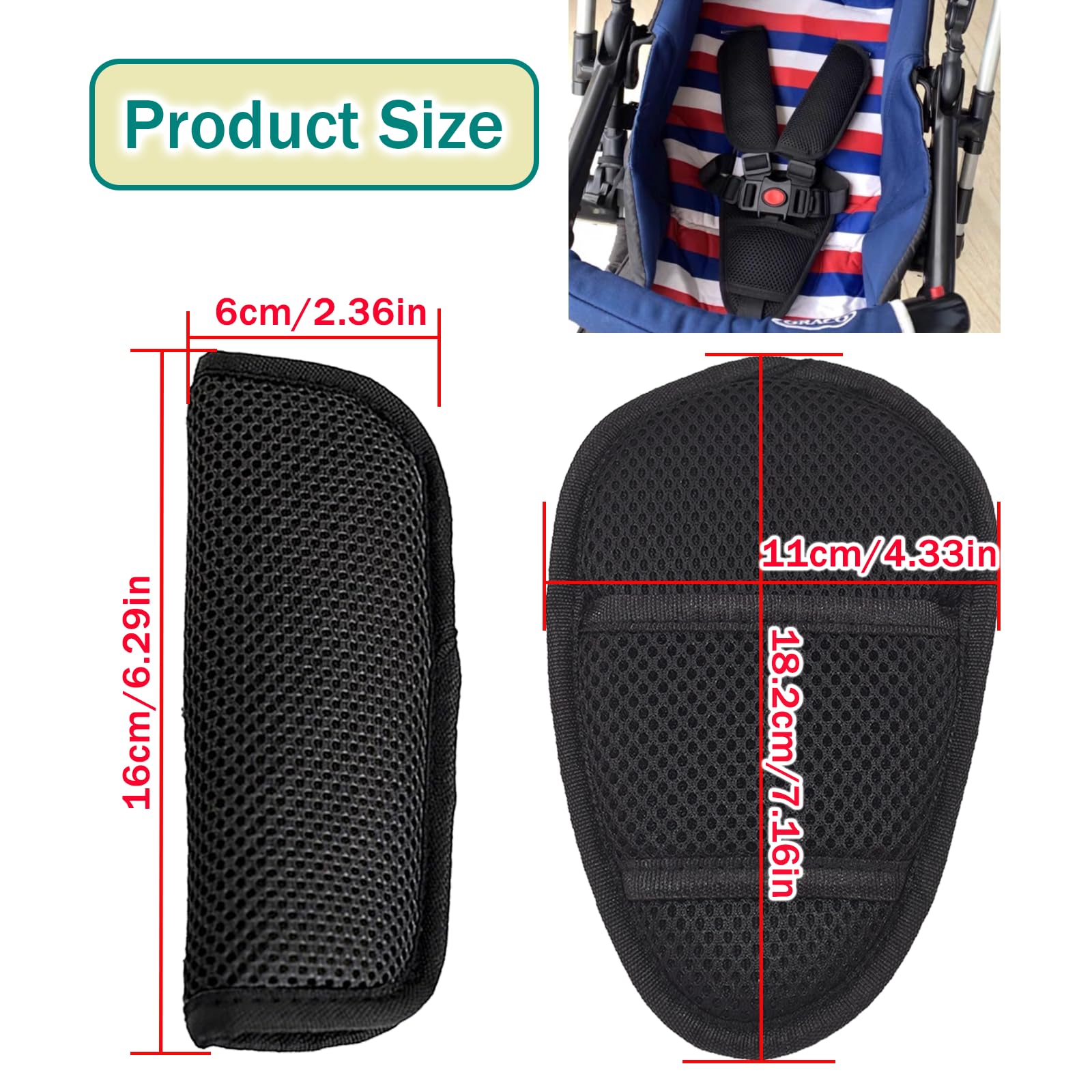 Mingxiong black shoulder pads offer cushioned contact for comfort
