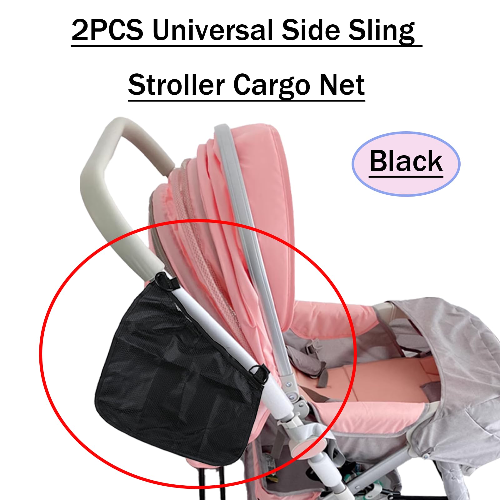 Mingxiong velcro-closure anti-slip highlight secure stroller attachment during movement.