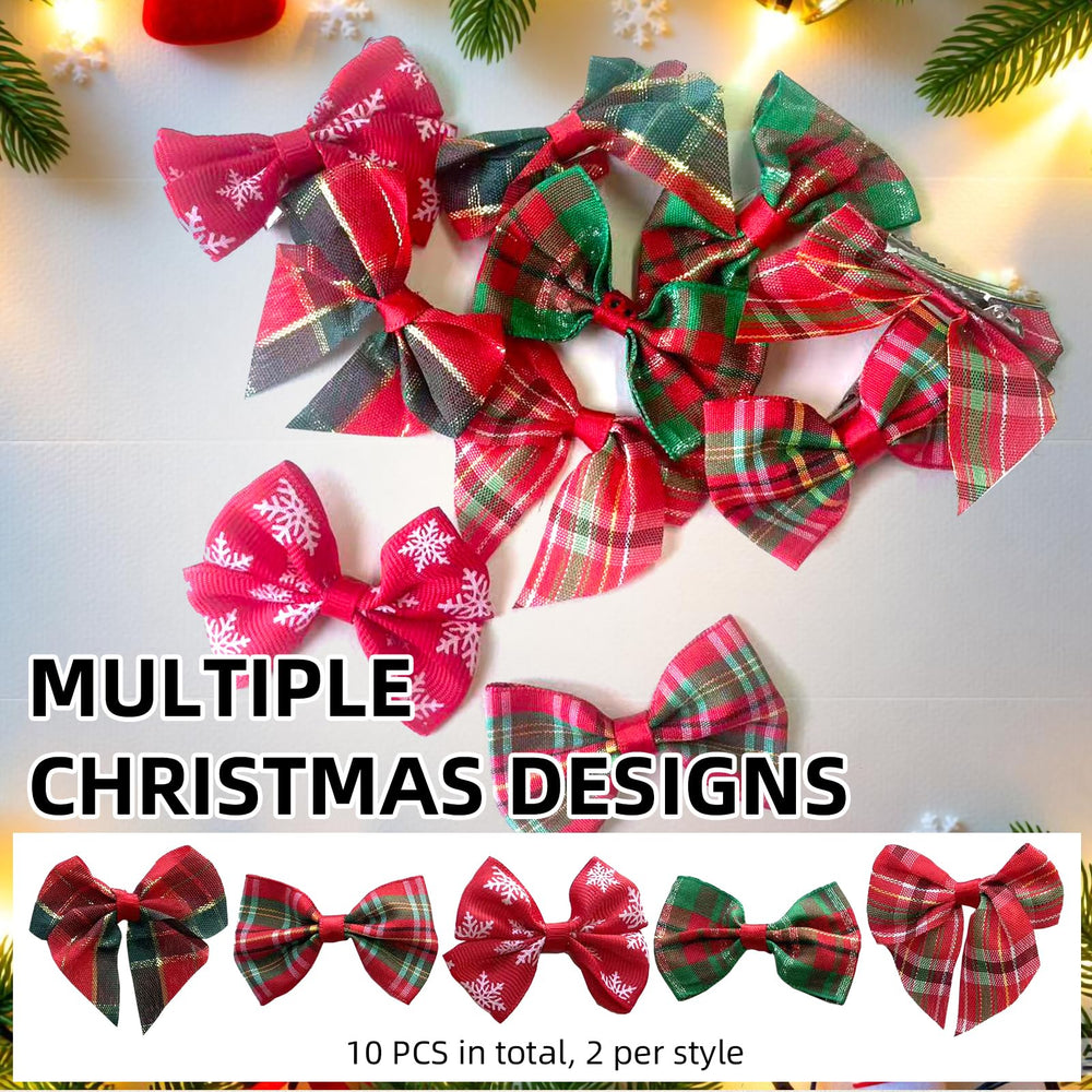 Mini Christmas Baby Hair Clip Tree adds festive charm to outfits
