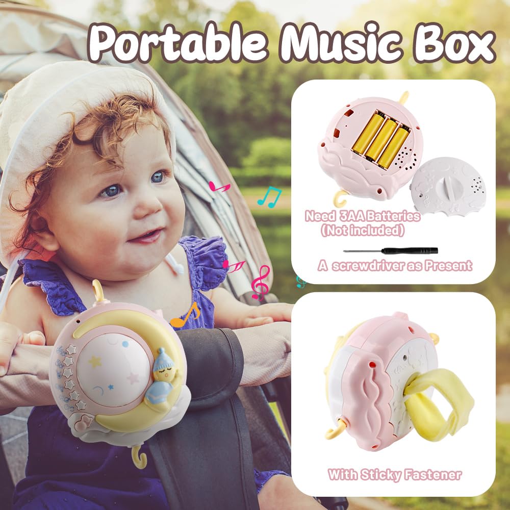 Mini Tudou pendant doubles as a baby rattle for curious play.