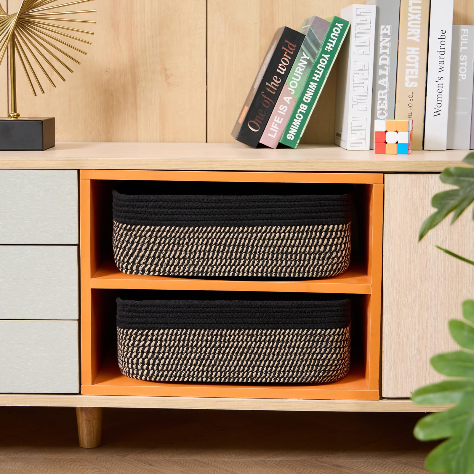 MiniArk basket in nursery or playroom with soft edges for safe organization