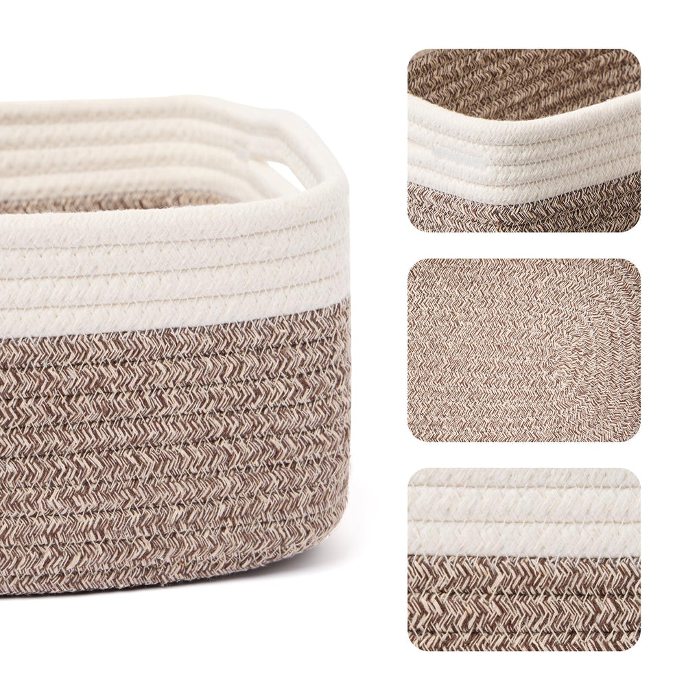 MiniArk small storage baskets organized in a drawer for cosmetics and keys.