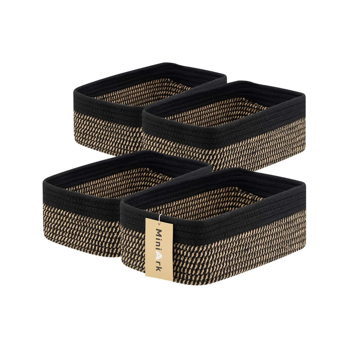 MiniArk small storage basket compact-dimensions for tidy desks and shelves.