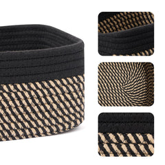 MiniArk woven rope basket soft-durable material adds warmth to rooms.