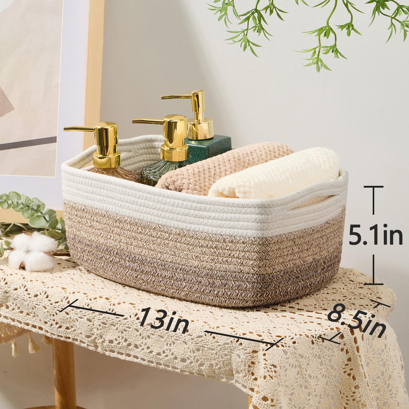 MiniArk small storage baskets on shelf decorative tone for minimalist home organization