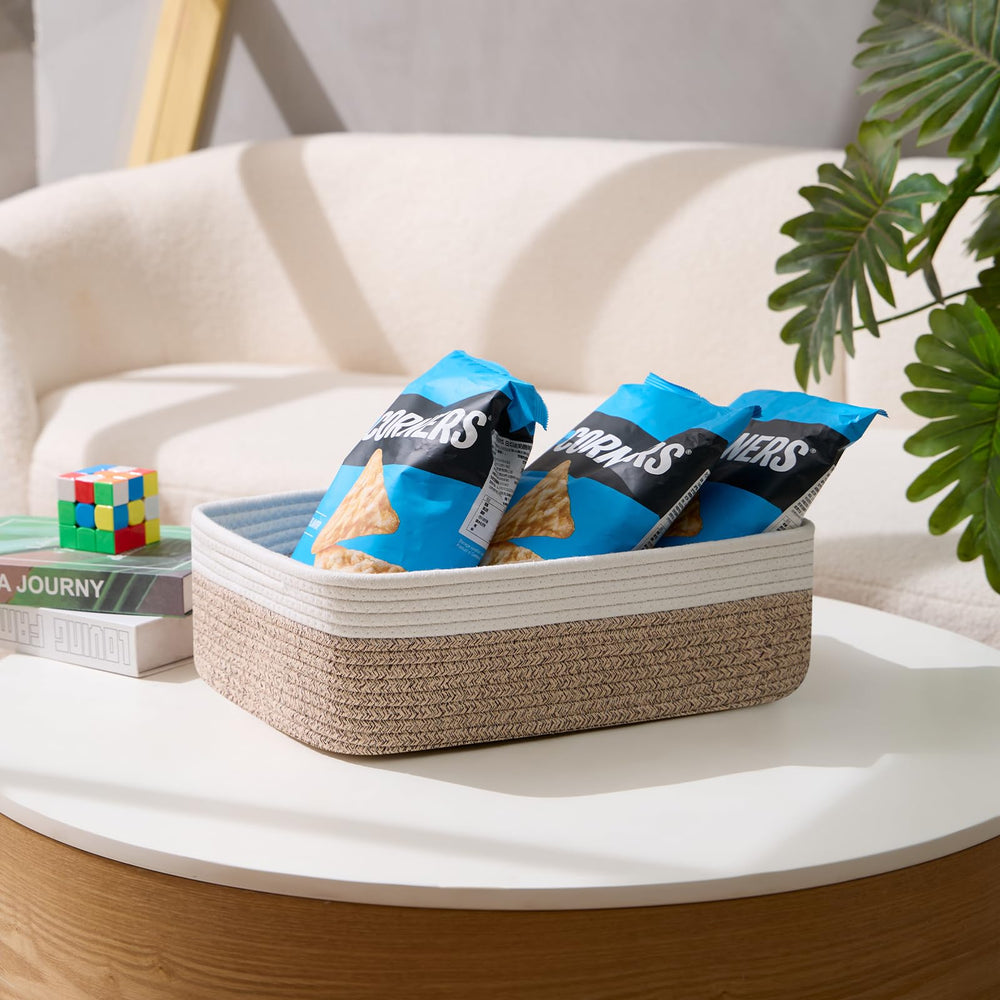MiniArk artisan cotton rope texture adds warm, natural decor detail.