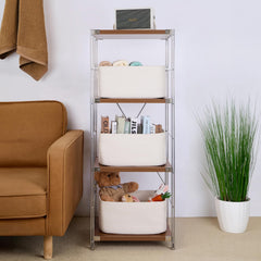 MiniArk baby nursery baskets organizing clothes; gentle storage for nursery essentials.