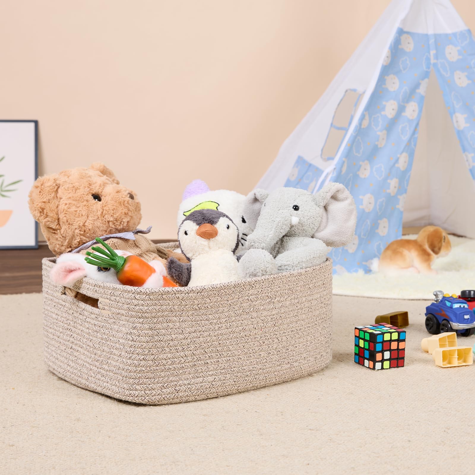 MiniArk dog toy box keeps living room tidy and reachable