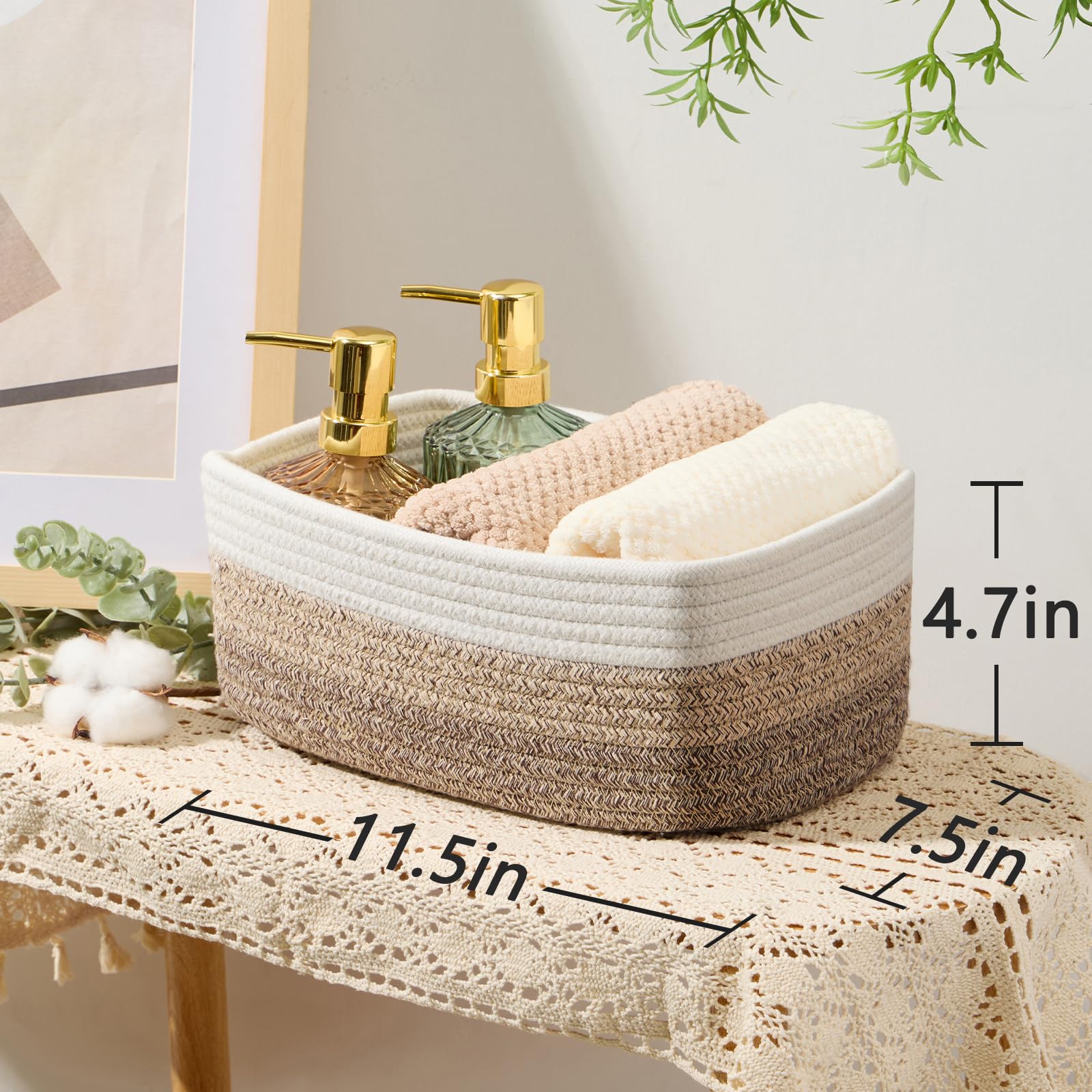 MiniArk stylish-decorative basket adds warmth and texture to living spaces.