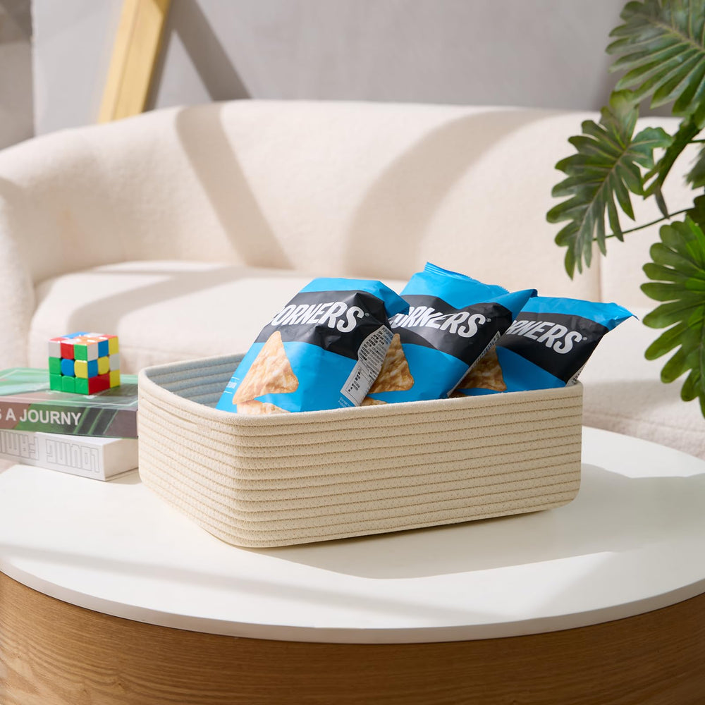 MiniArk baskets in cube closet hold toys and clothes neatly.