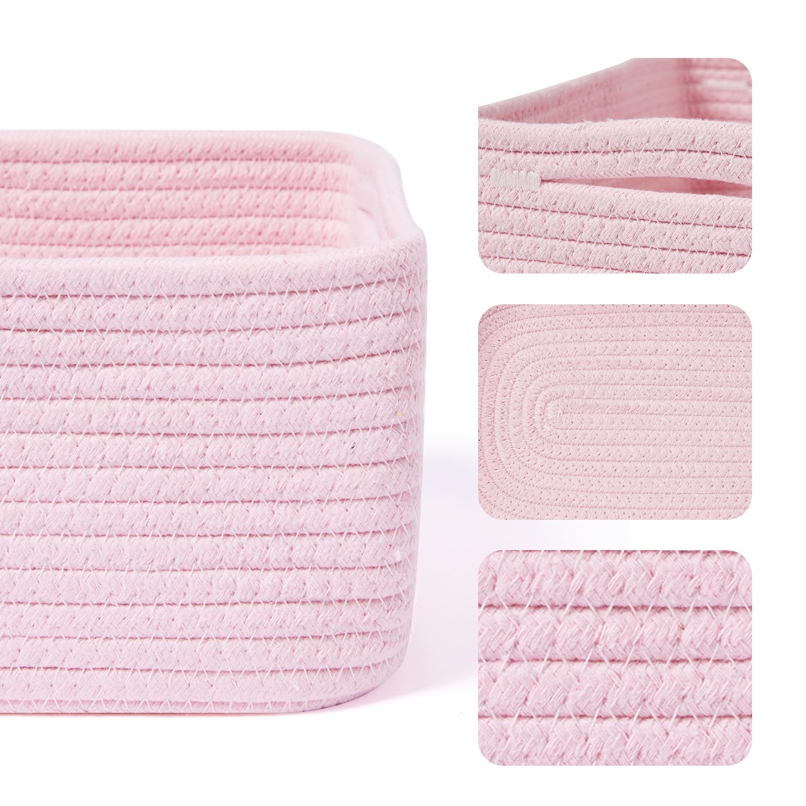 MiniArk pink closet organizer bin ideal for drawers and small items.