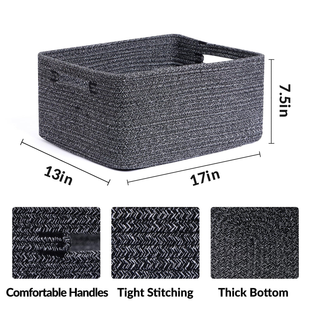 MiniArk closet shelf baskets keep shelves tidy and outfits organized.