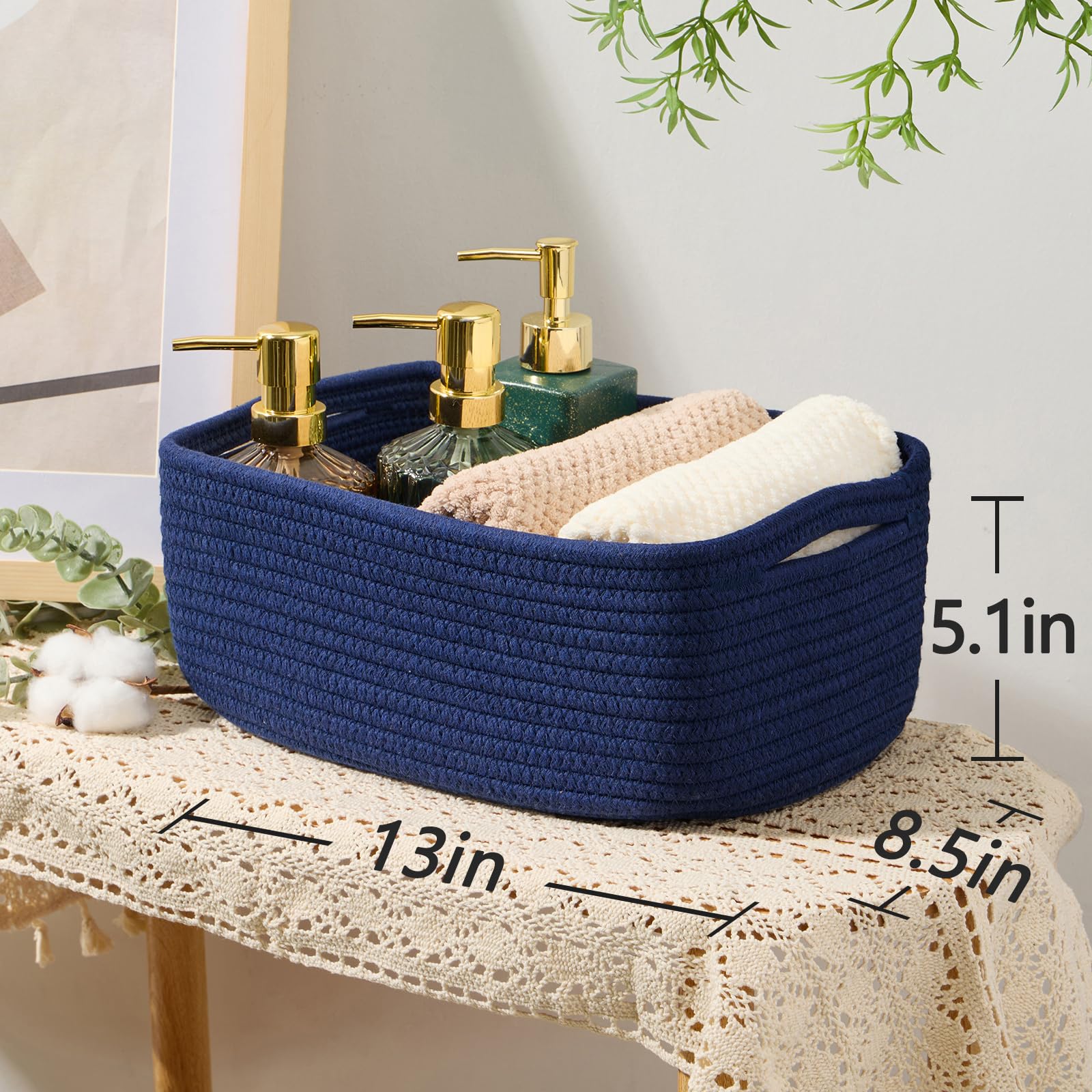 MiniArk compact storage baskets in a drawer for cosmetics and small items.