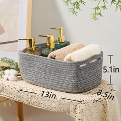 MiniArk decorative baskets add warm texture to living rooms and closets.