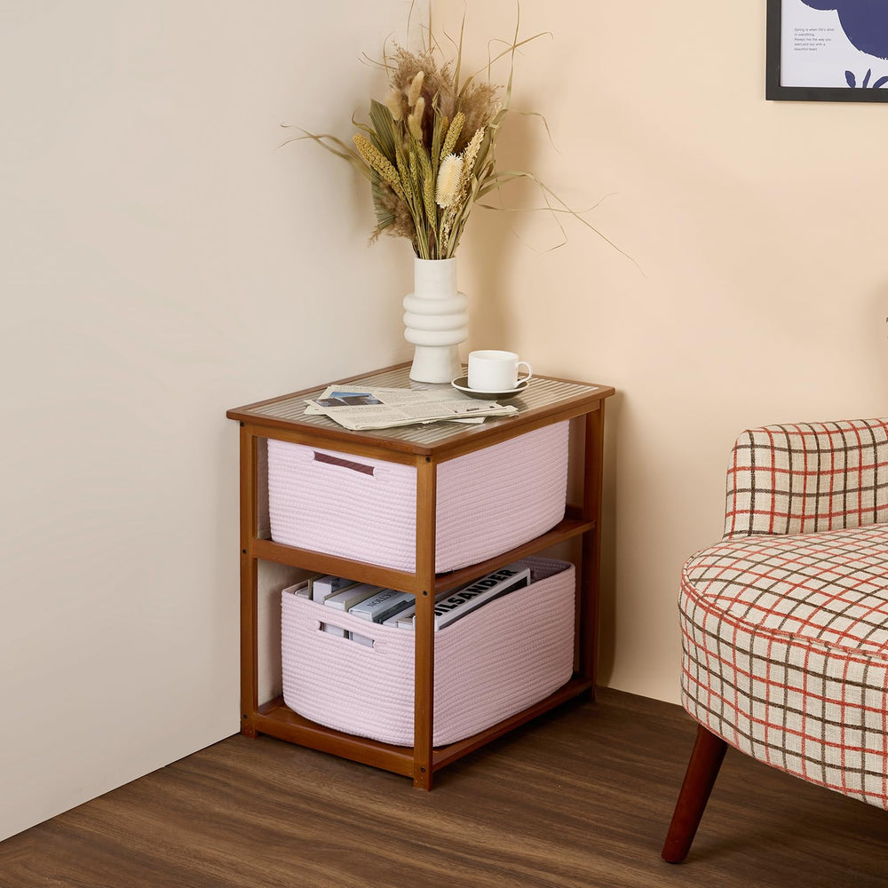 MiniArk decorative baskets add warmth and texture to any room storage.