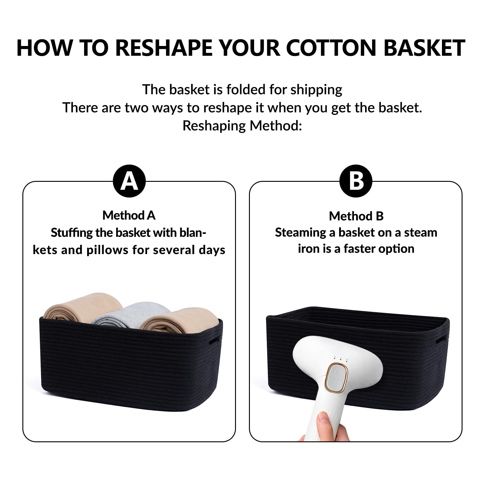 MiniArk drawer shelf organization black—versatile bins for towels and toys.