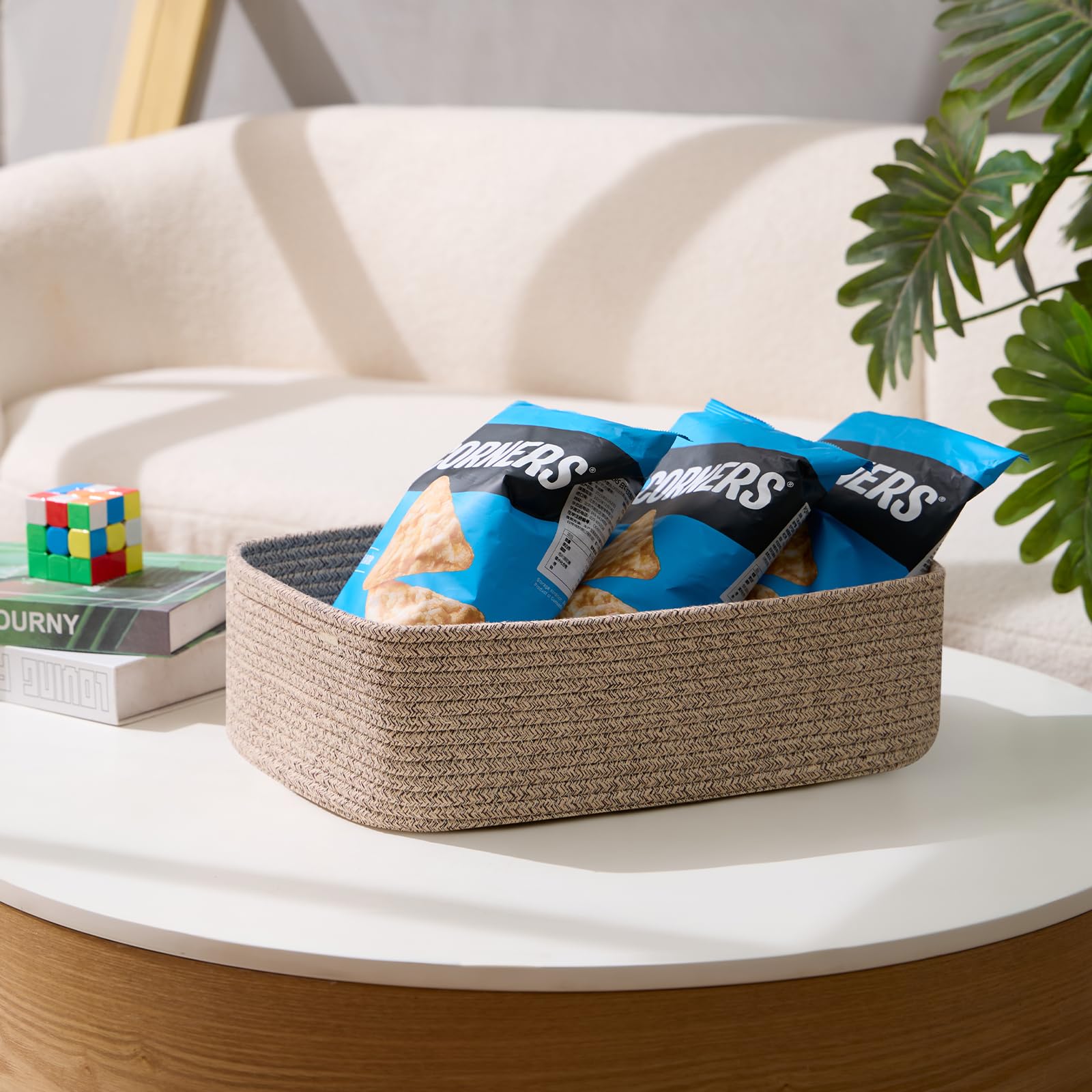 MiniArk basket folded flat before use, reshapes by stuffing items