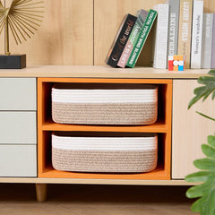 MiniArk large rope basket closet-wardrobe used for accessories and clothing separation.