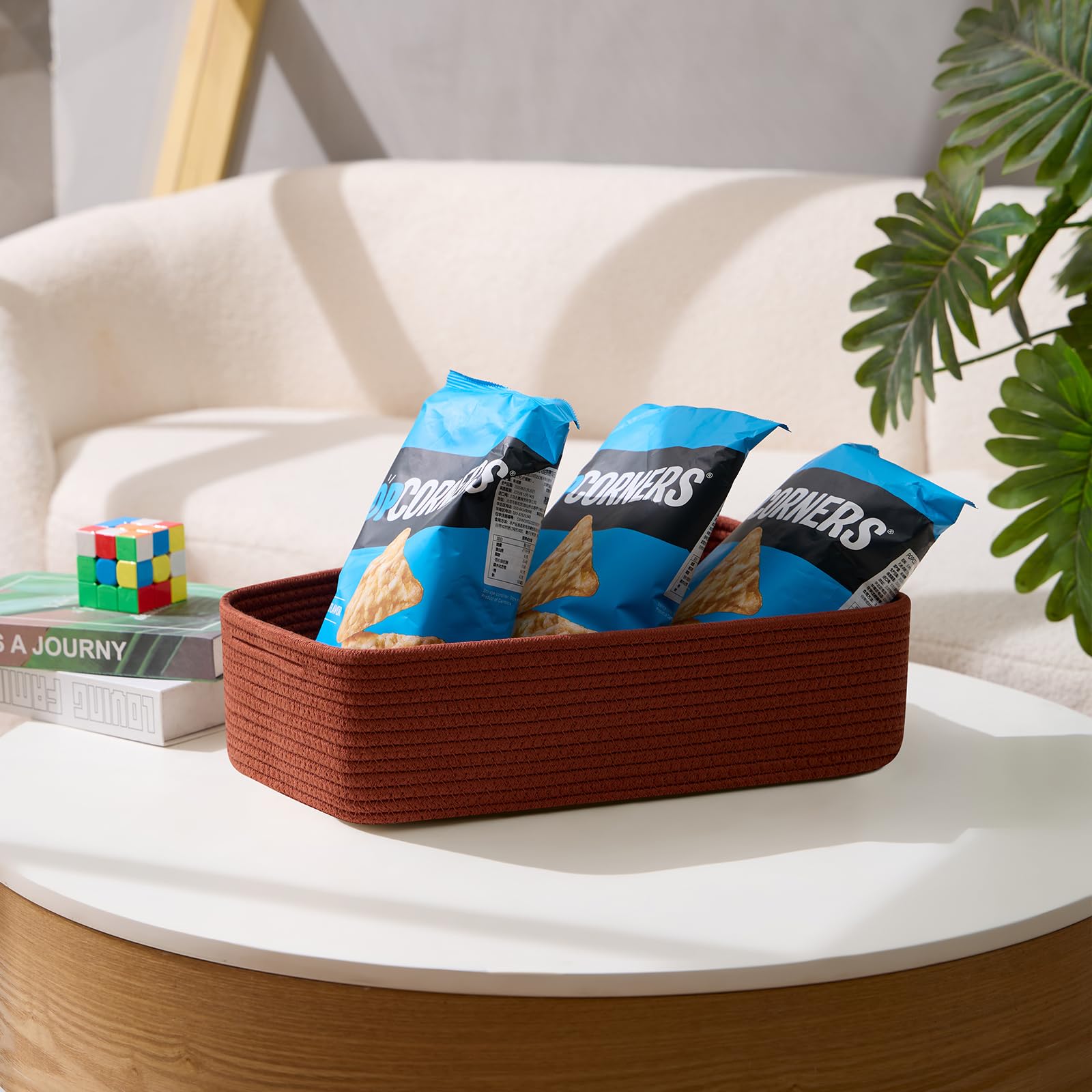 MiniArk large shallow baskets folded flat for compact storage and quick reshaping