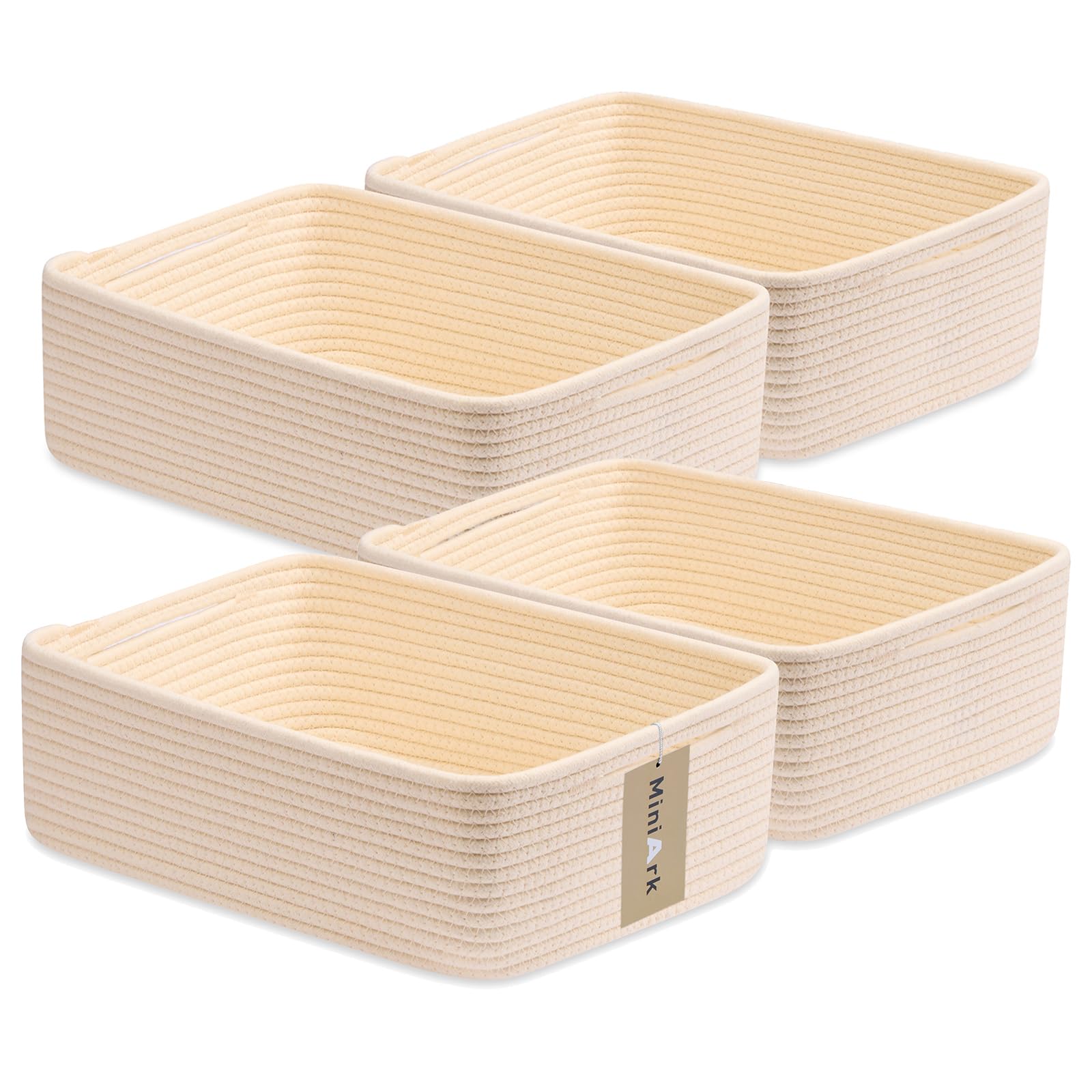 MiniArk large shallow basket folded flat, ready to reshape for versatile storage.