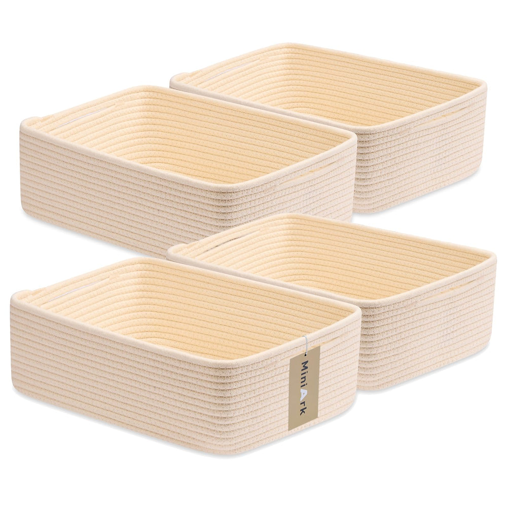 MiniArk large shallow basket folded flat, ready to reshape for versatile storage.