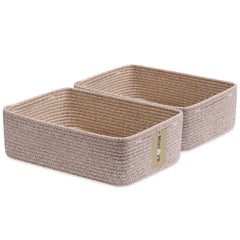 MiniArk Large Shallow Basket folded setup demonstrates easy reshaping for versatile storage.