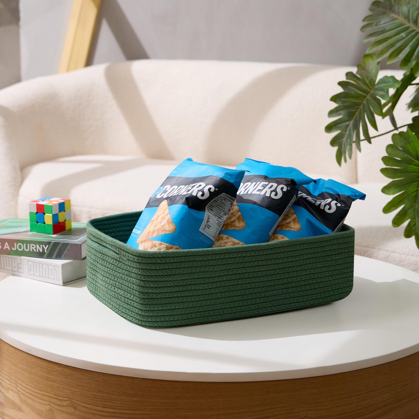 MiniArk handcrafted cotton rope baskets offer soft edges and safe nursery storage.