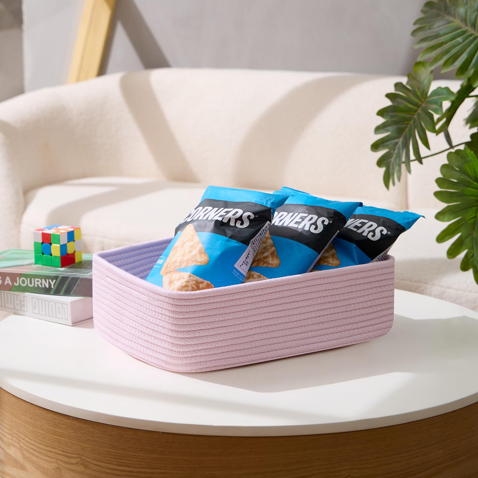 Minimalist MiniArk basket demonstrates easy reshaping after unboxing