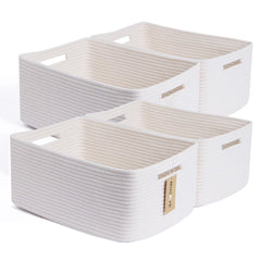 MiniArk large storage basket 4-pack for organized closet storage and easy access.