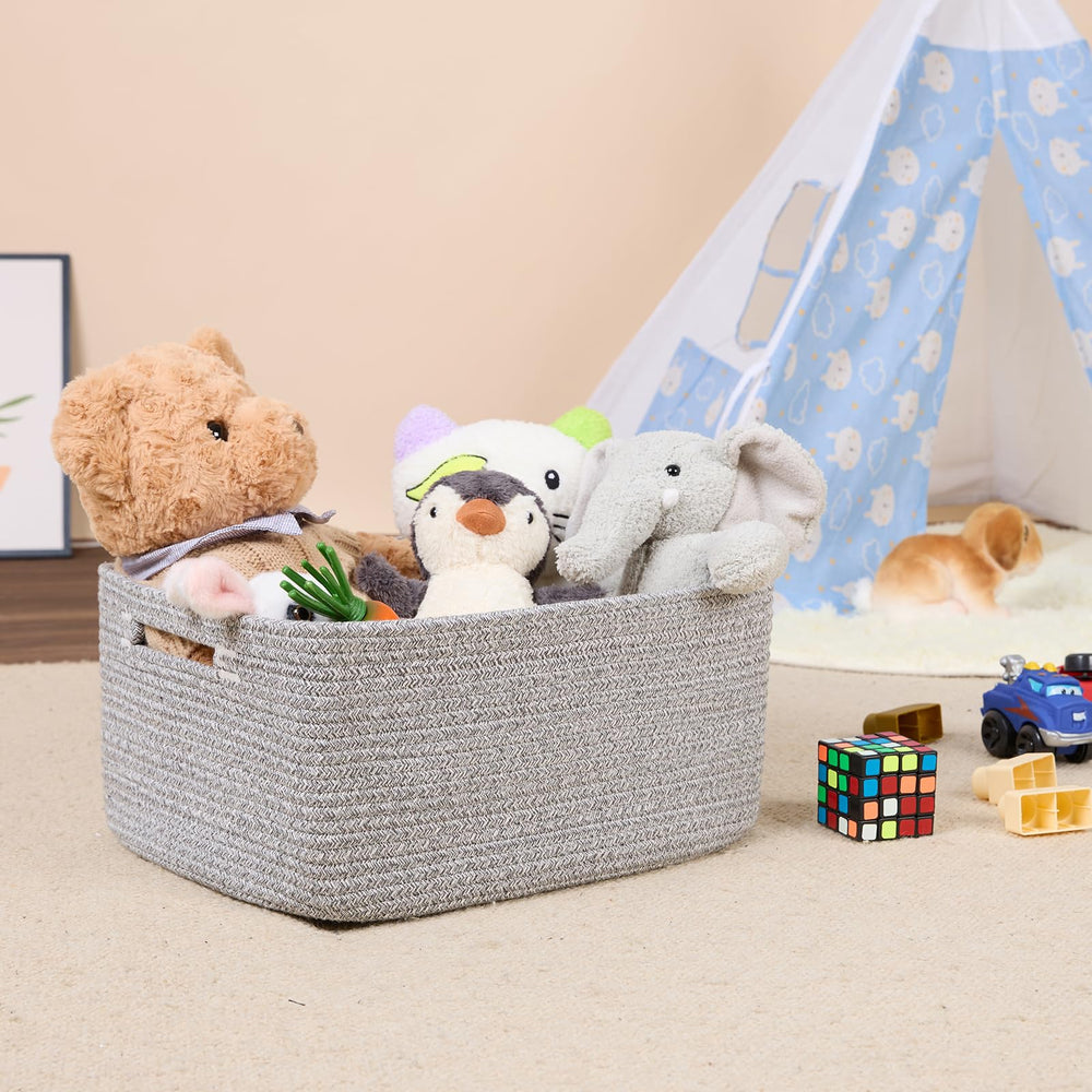 MiniArk large storage basket in nursery setting highlights soft edges and baby-friendly materials