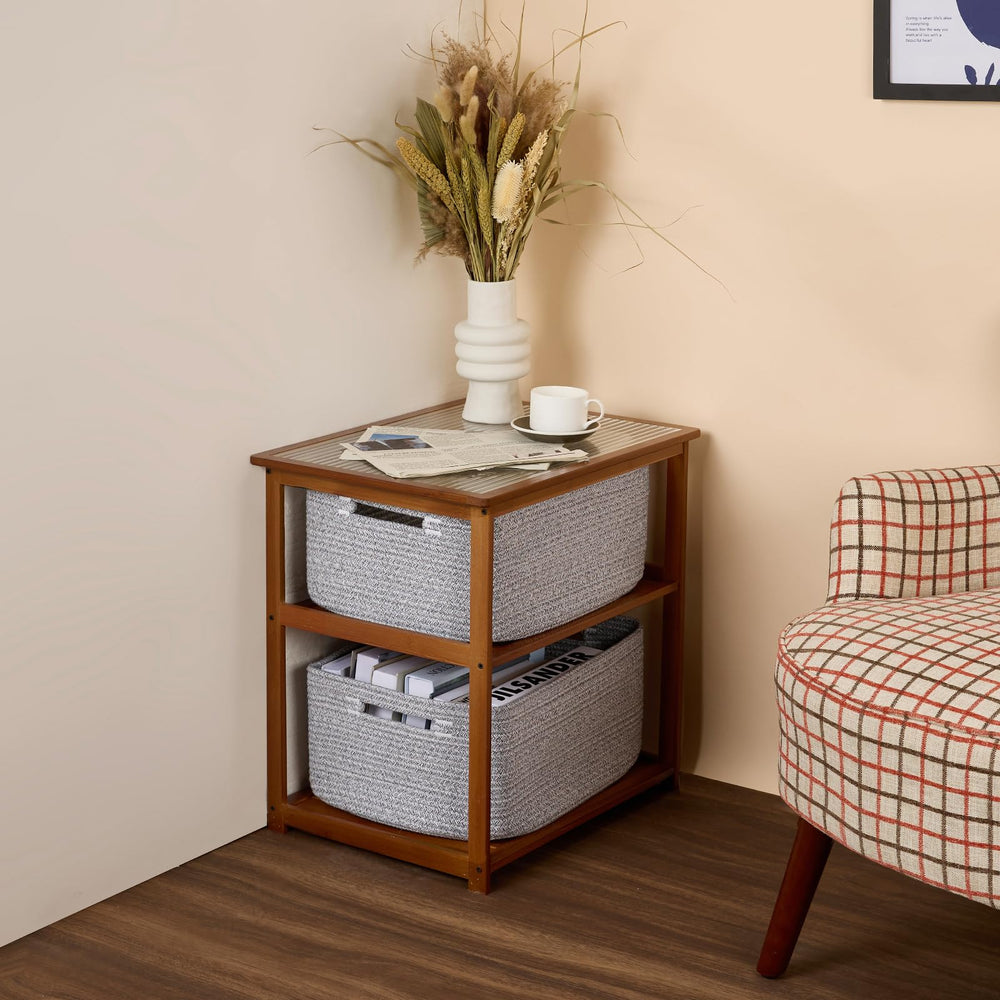 MiniArk large storage basket trio eases organization near entryways for shoes and accessories