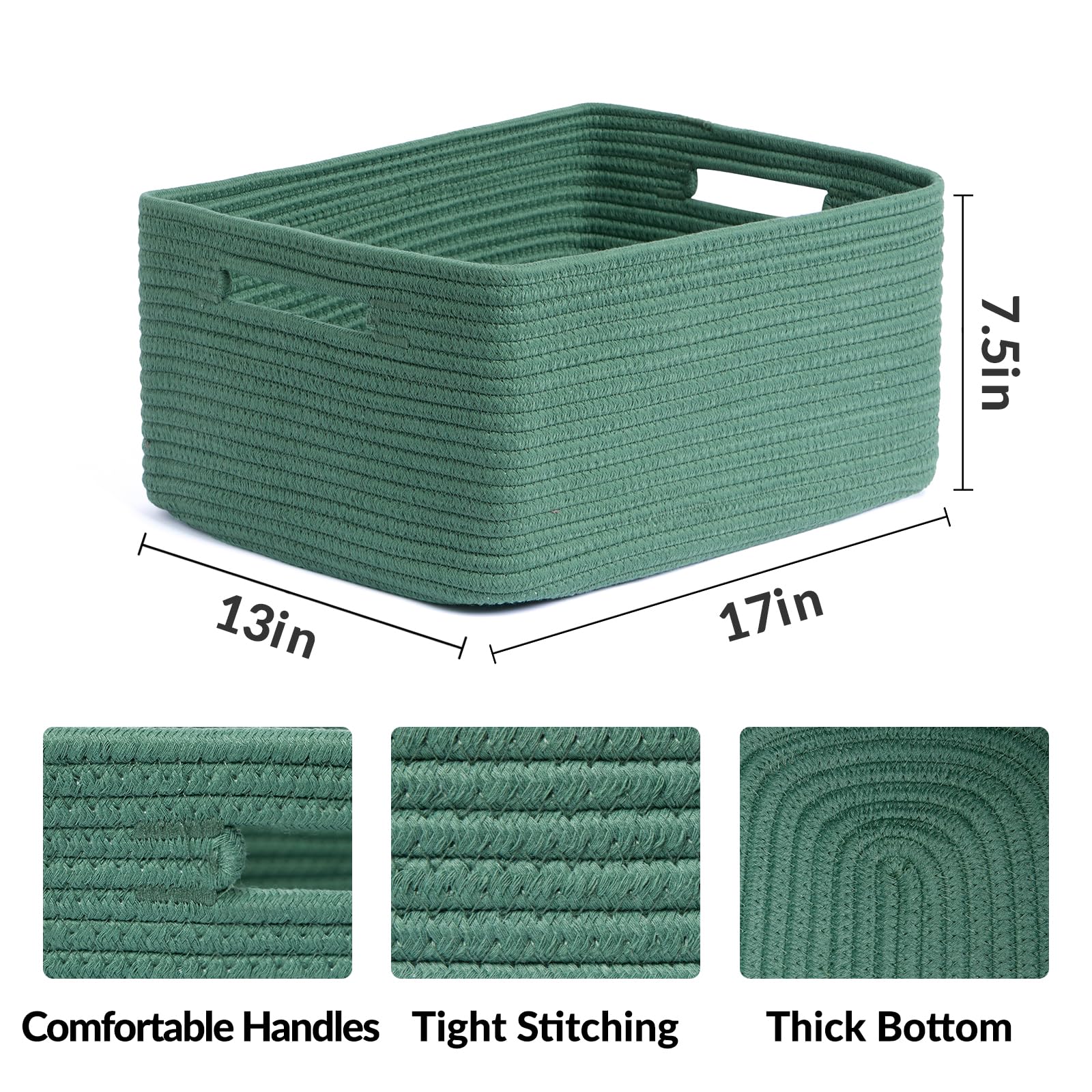 MiniArk large storage baskets ideal for baby nursery storage of blankets and essentials