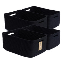 MiniArk large storage baskets setup in a closet for organized clothes