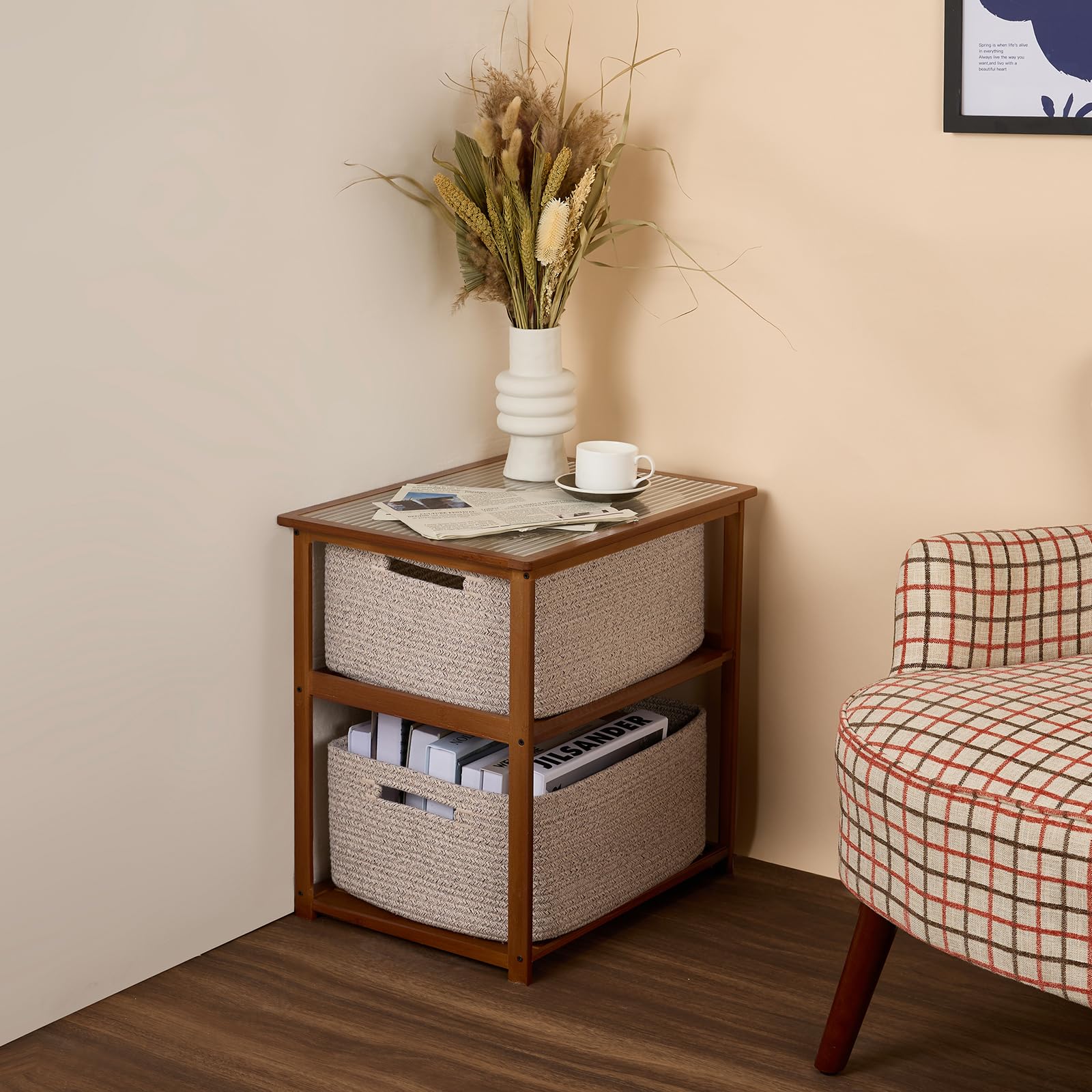 MiniArk baskets for daily use in entry or living area to reduce clutter.