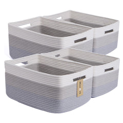MiniArk large storage baskets flatlay shows generous capacity for clothes and toys