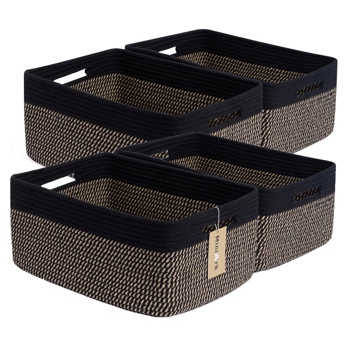 MiniArk Large Storage Baskets folded packaging demonstrates easy gifting