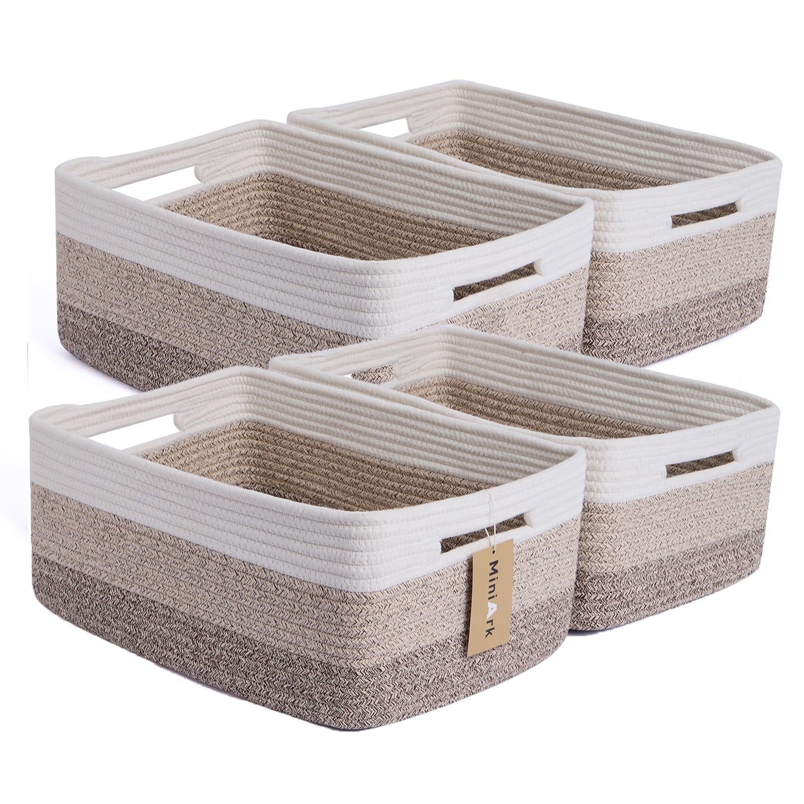 MiniArk large storage baskets folded packaging and gift ties, ready to shape for organizing.