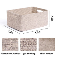 MiniArk large storage basket in nursery with blankets for soft, safe storage