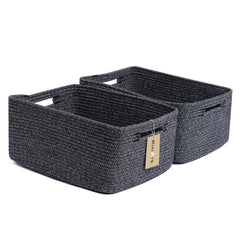 MiniArk large storage baskets front view showing 17x13 size for easy shelf organization.
