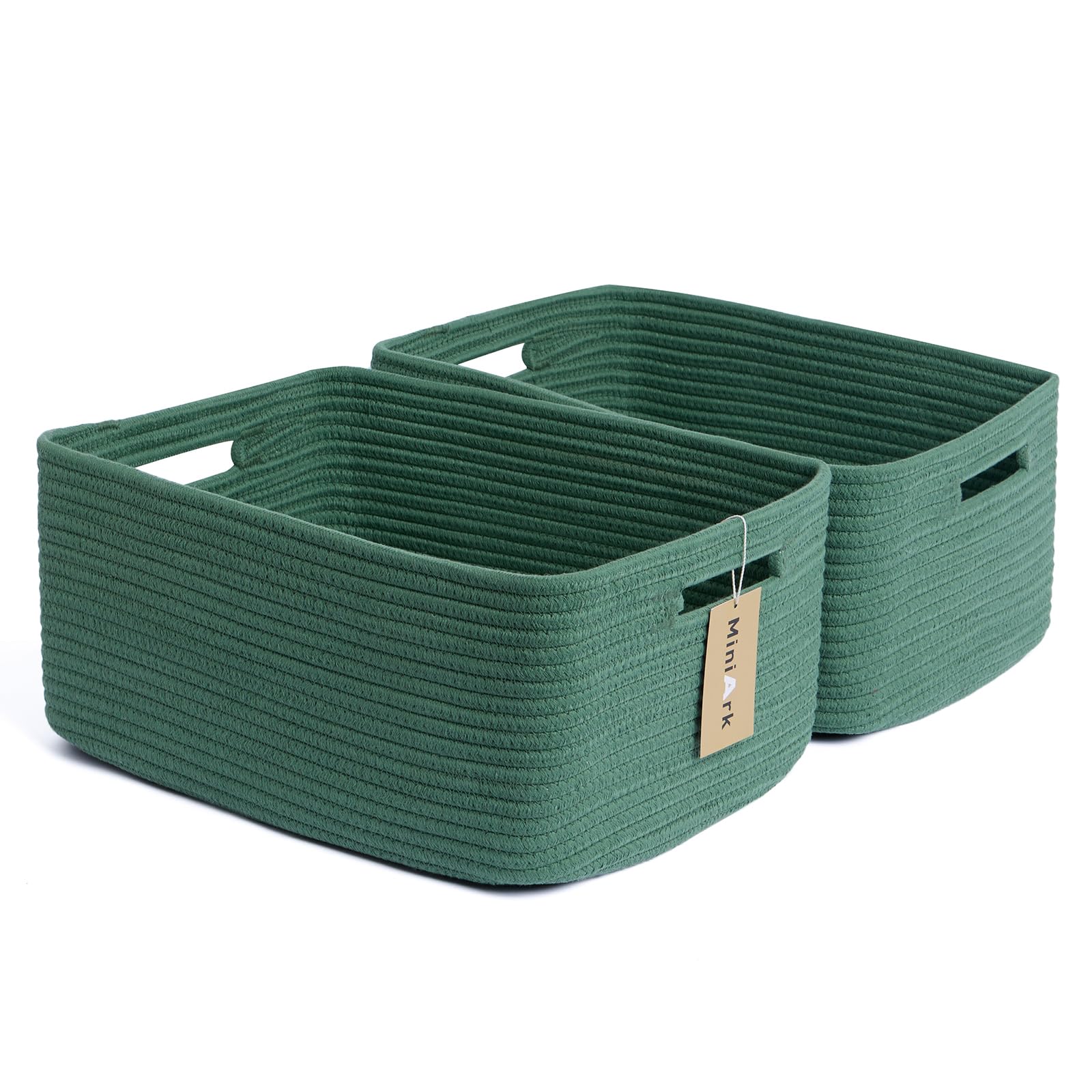 MiniArk large storage baskets in rectangular setup for easy closet organization and quick access