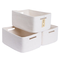 MiniArk large storage baskets rectangular unwrap; spacious organizer for clothes and blankets.